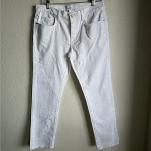 Current Elliott The Fling Boyfriend Jeans in Sugar Sz 28 White